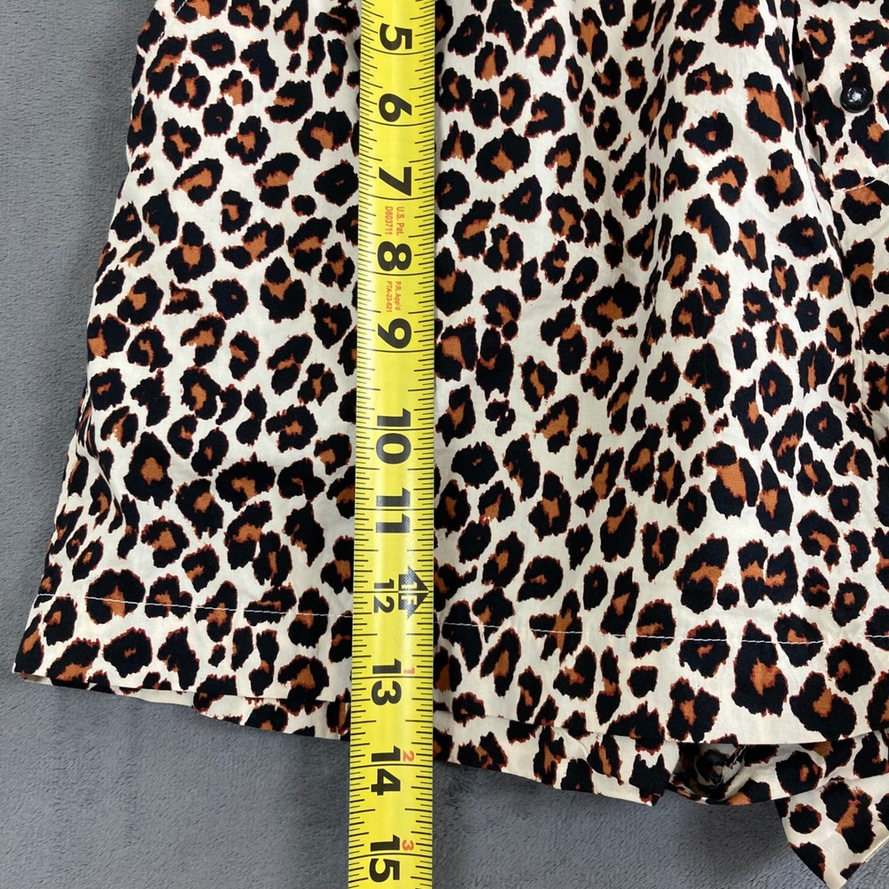 Loft Sleep Womens Leopard Print Pajama Shorts Brown Black Cotton Modal Size S - Picture 5 of 6